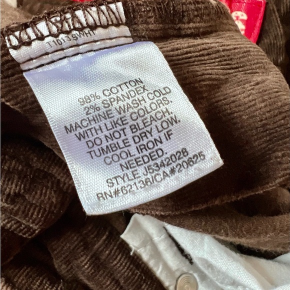 Guess?Jeans Brown Corduroy Pants Versatile Style - Picture 7 of 7